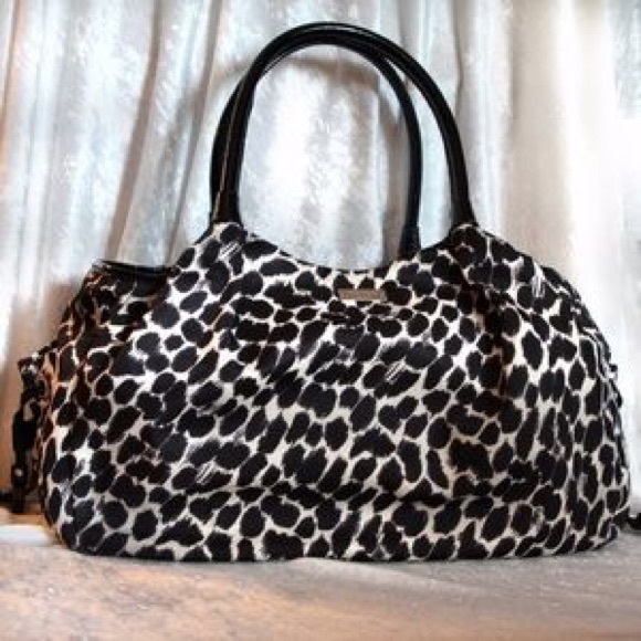 Kate Spade ♠️ Leopard print baby bag. NWOT - Picture 2 of 8