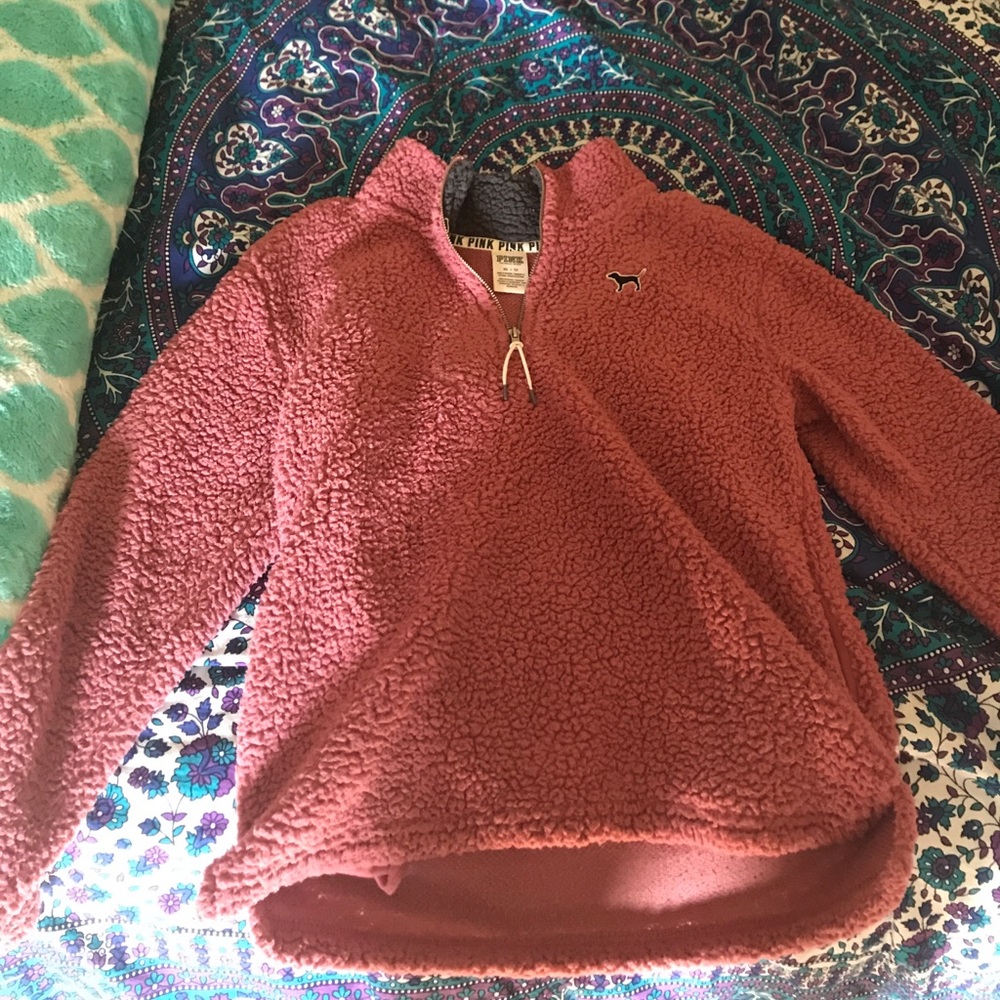 PINK fleece zip