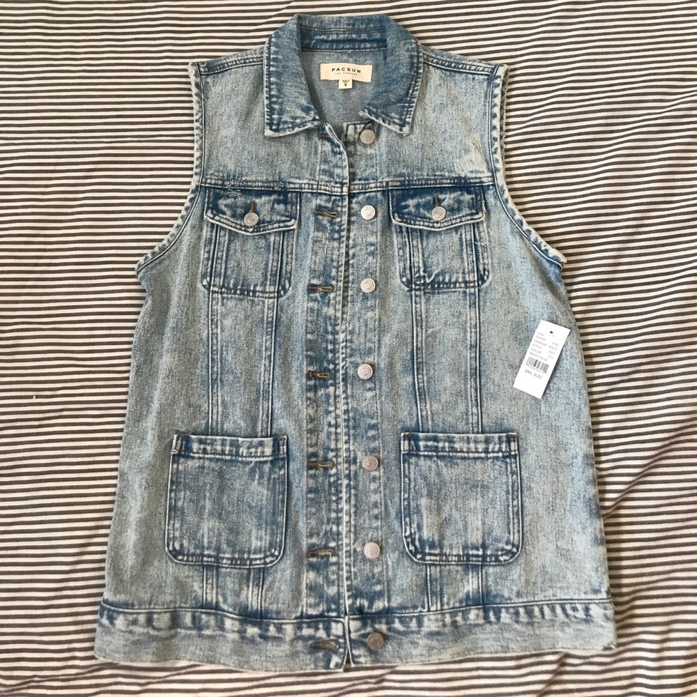Pacsun Oversized Jean Vest