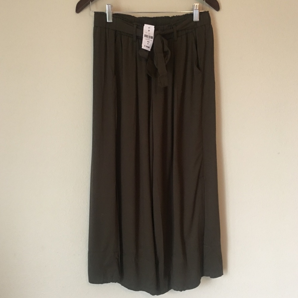 Olive Green Gauchos - Picture 2 of 6