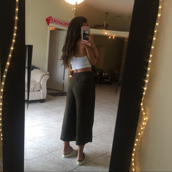 Olive Green Gauchos - Picture 5 of 6