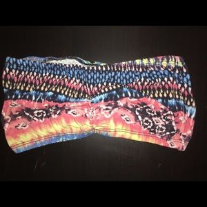 Tie-dye Bandeau Top