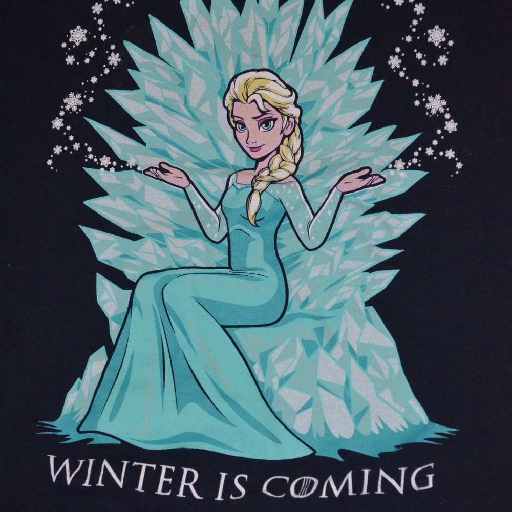 Teefury GOT and Frozen Crossover female XL