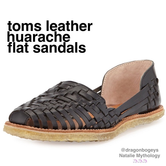 Toms Shoes - TOMS Leather Flat Huarache Sandals