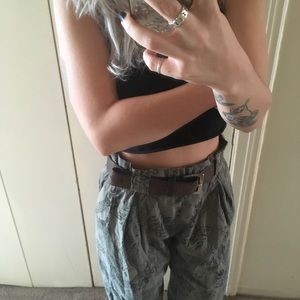 Vintage printed pants