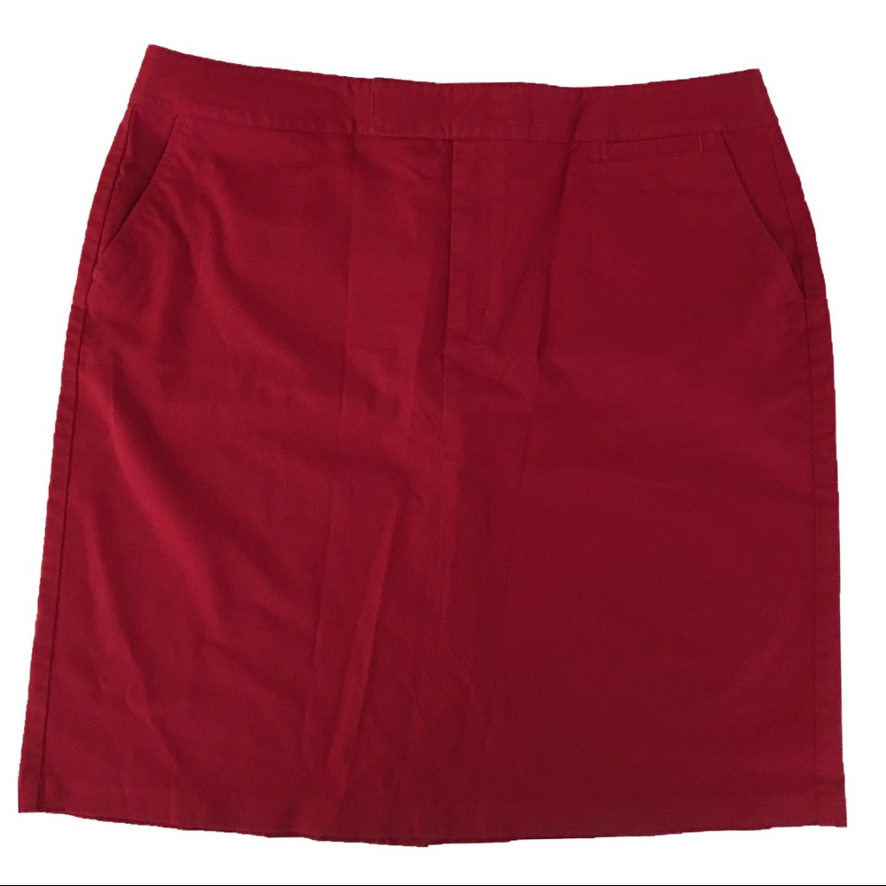 ◾️Talbots pencil skirt. Size 18. Red.