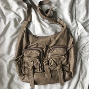 Tan Cross Body Large Bag