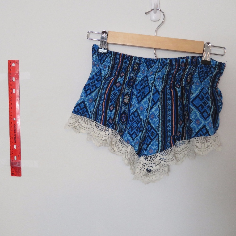 Blue Printed Shorts, Forever 21