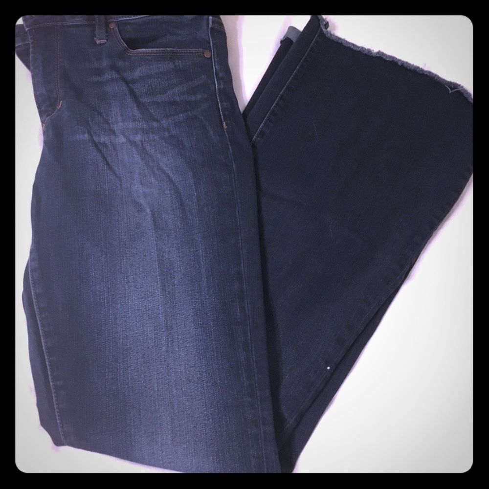 Articles of Society Distressed Bottom Flare Jeans