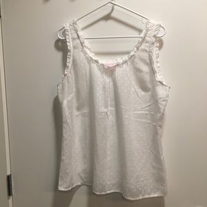 Lilly Pulitzer Swiss Dot Tank White
