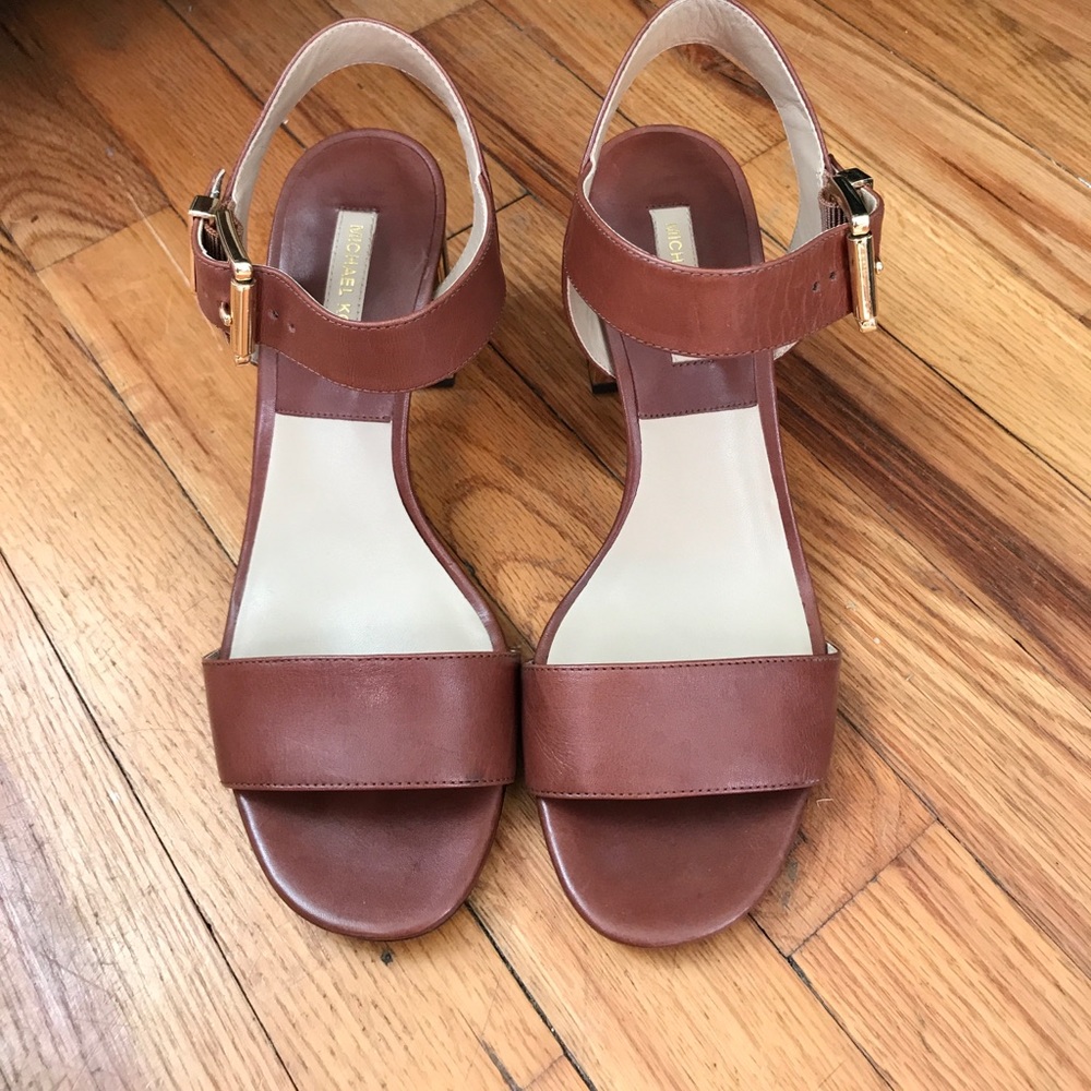 Michael Kors -vero cuoio sandal with heel