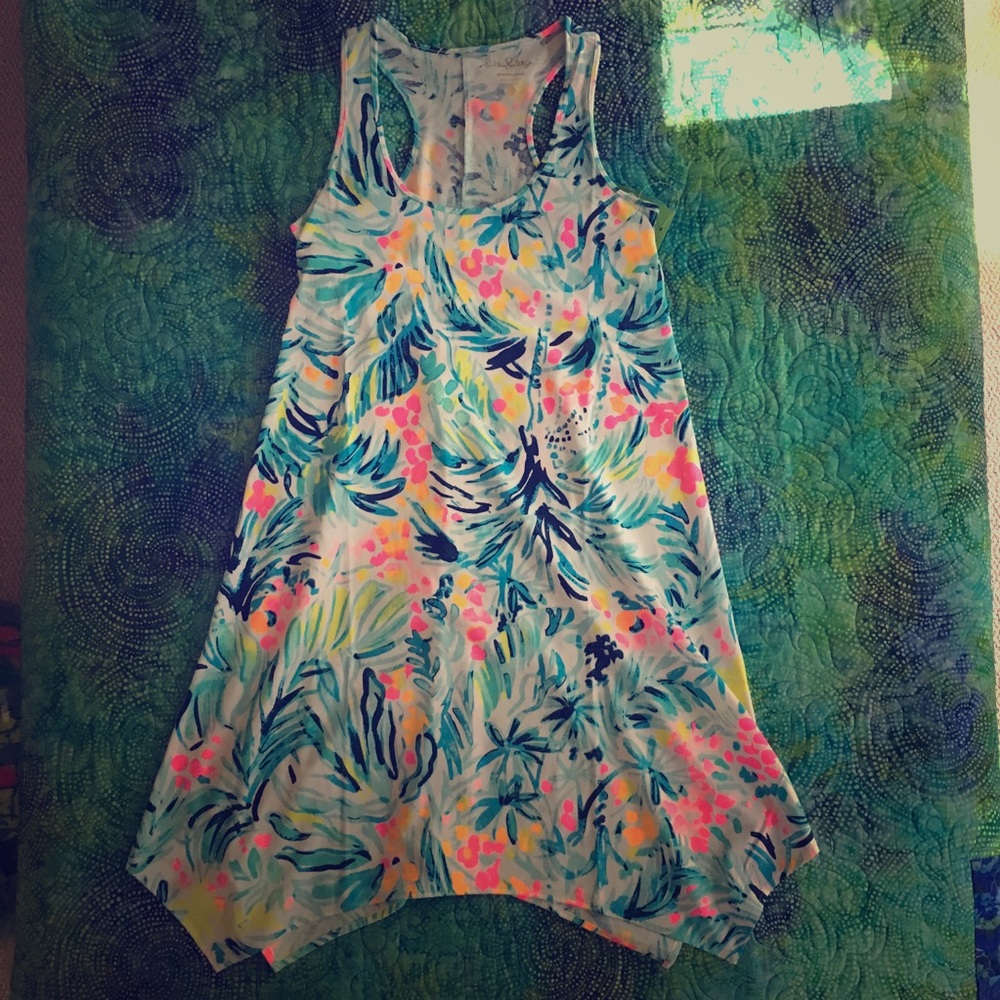 Lilly Pulitzer Melle tank dress Serene blue tippy