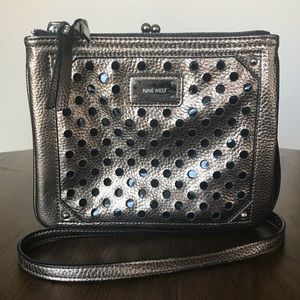 Nine West Bronze Metallic Crossbody Purse