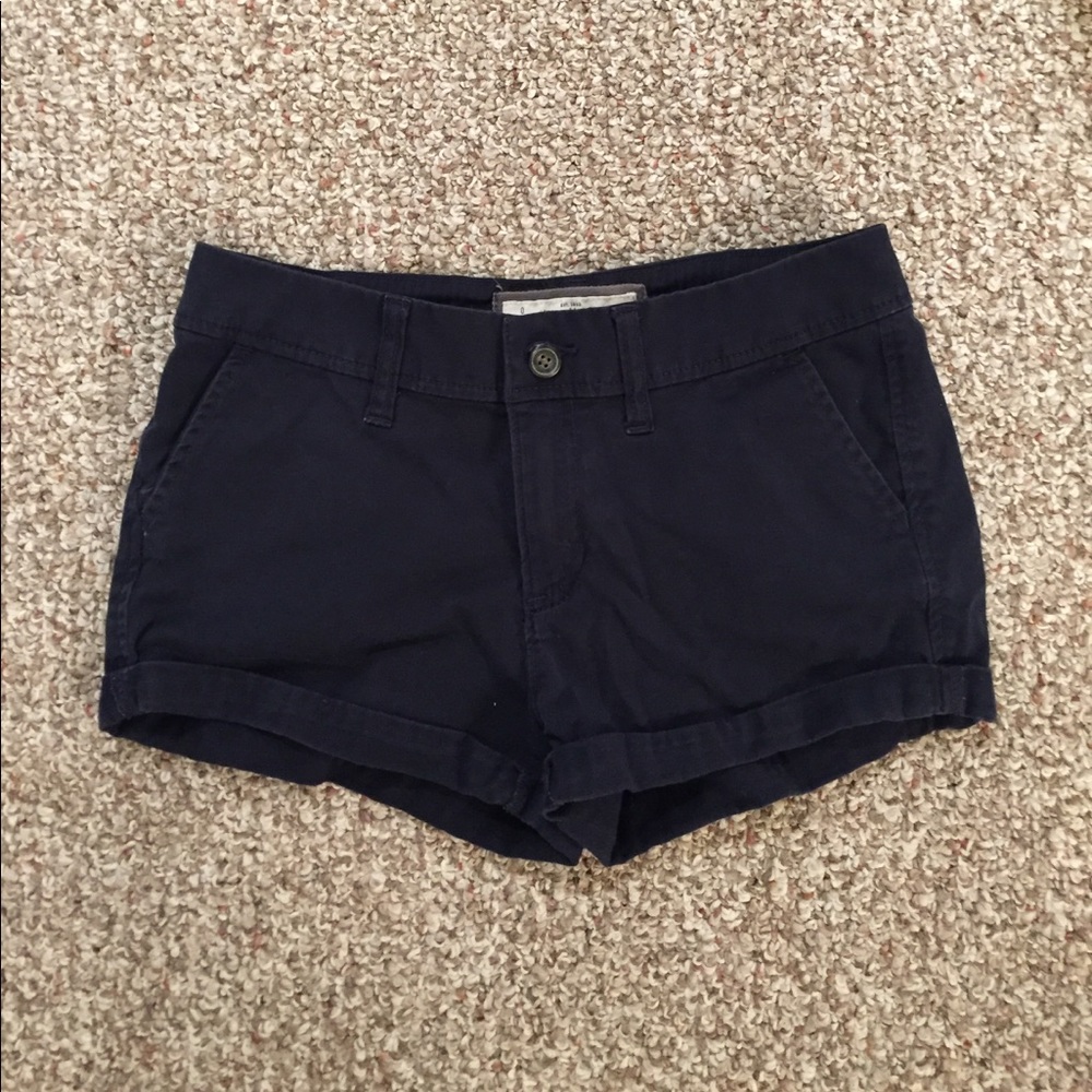 Navy A&F fabric shorts