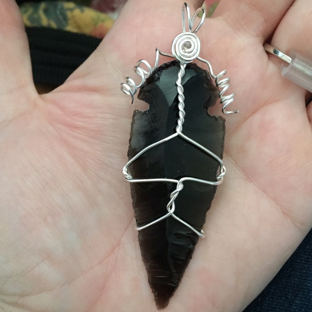 Obsidian Dagger Pendant