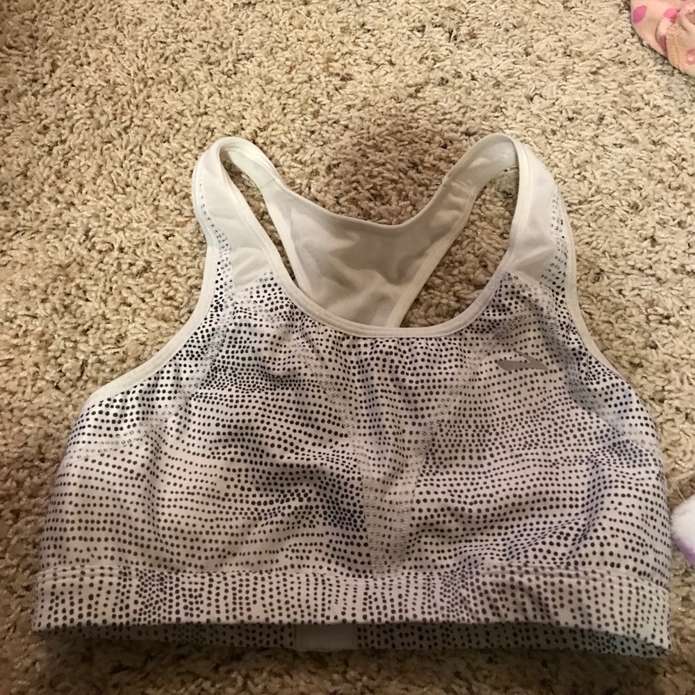 White sports bra