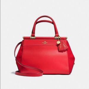 Coach Selena Grace Bag in red leather
