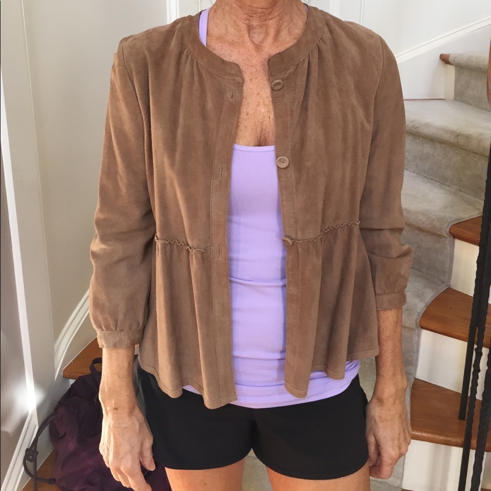 Brown suede jacket