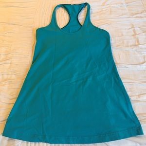 lululemon athletica racer back aqua tank