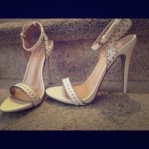Super cute white heels from justfab