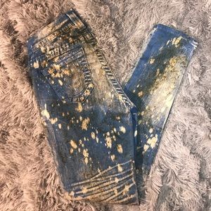 True Religion Paint Splatter Skinny Jeans *NWWT*