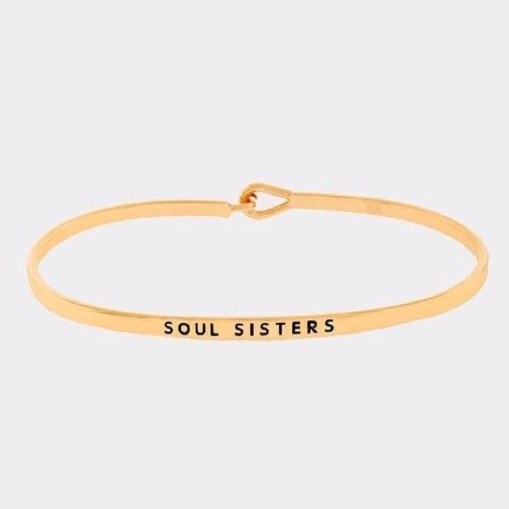Stackable⭐️SOUL SISTERS Message Bracelet
