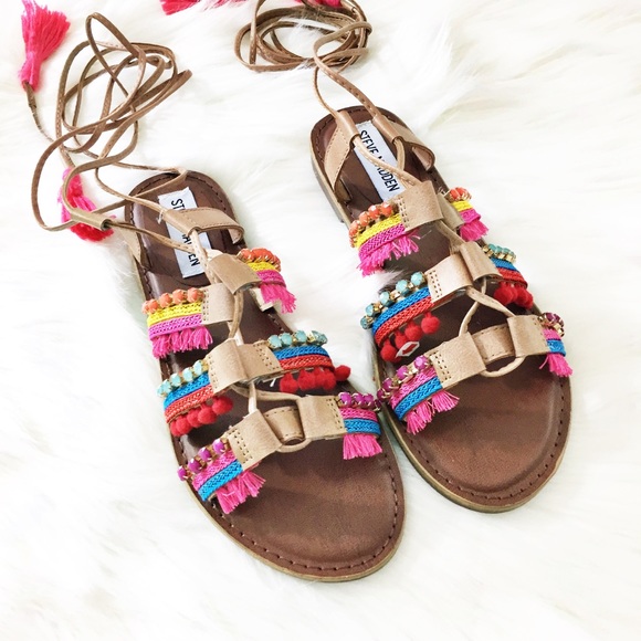 steve madden colorful sandals