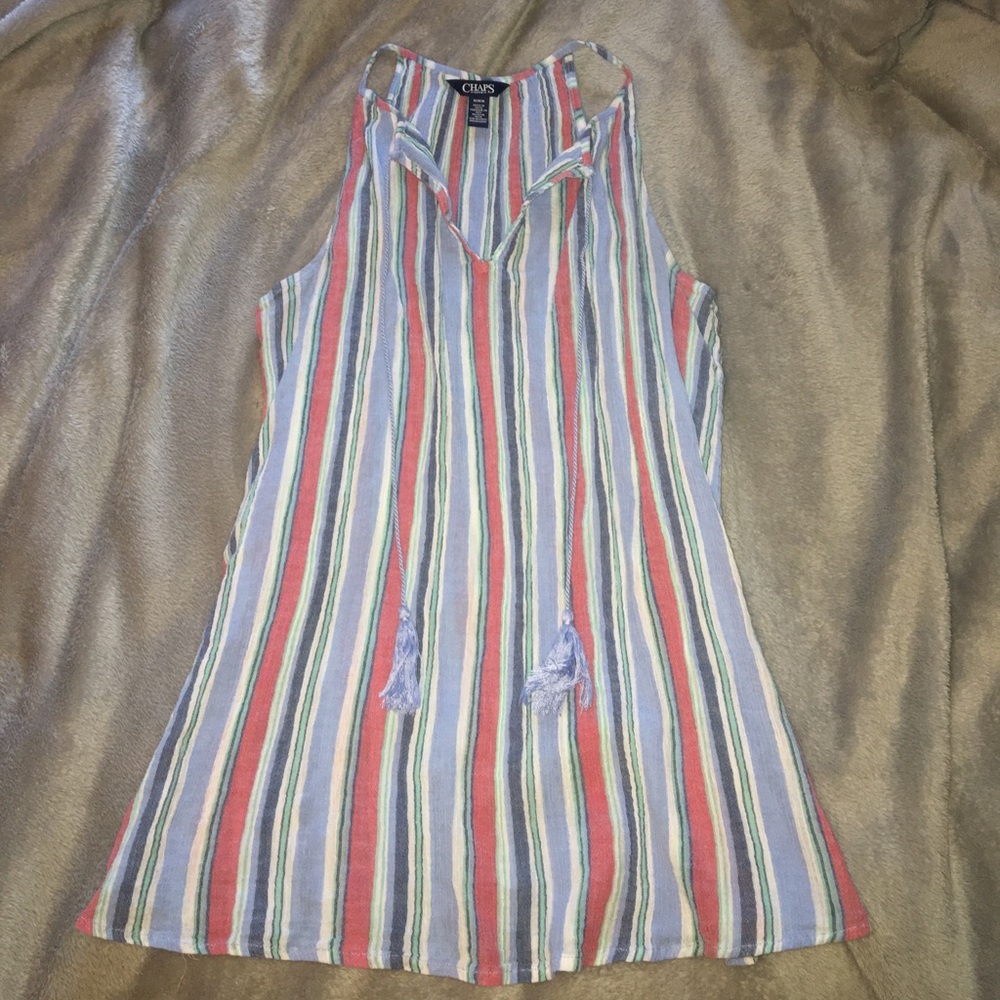Chaps Pastel Striped Tank