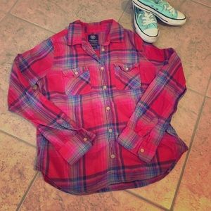 AE Favorite Fit Plaid Shirt 💗