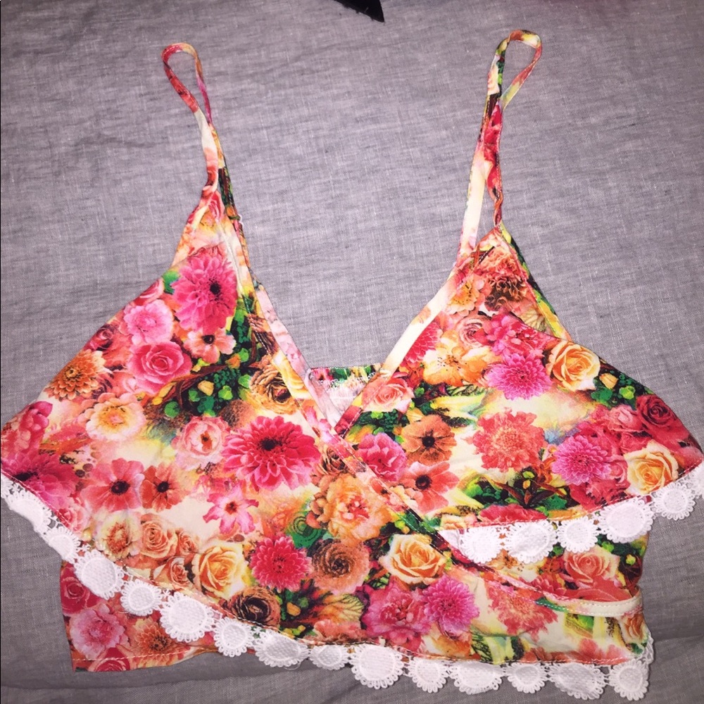 Floral crop top