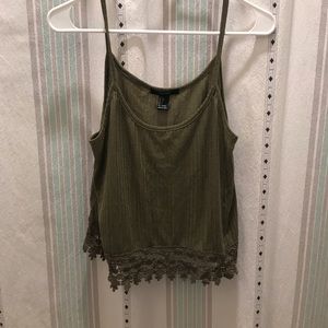 Forever 21 Olive Tank