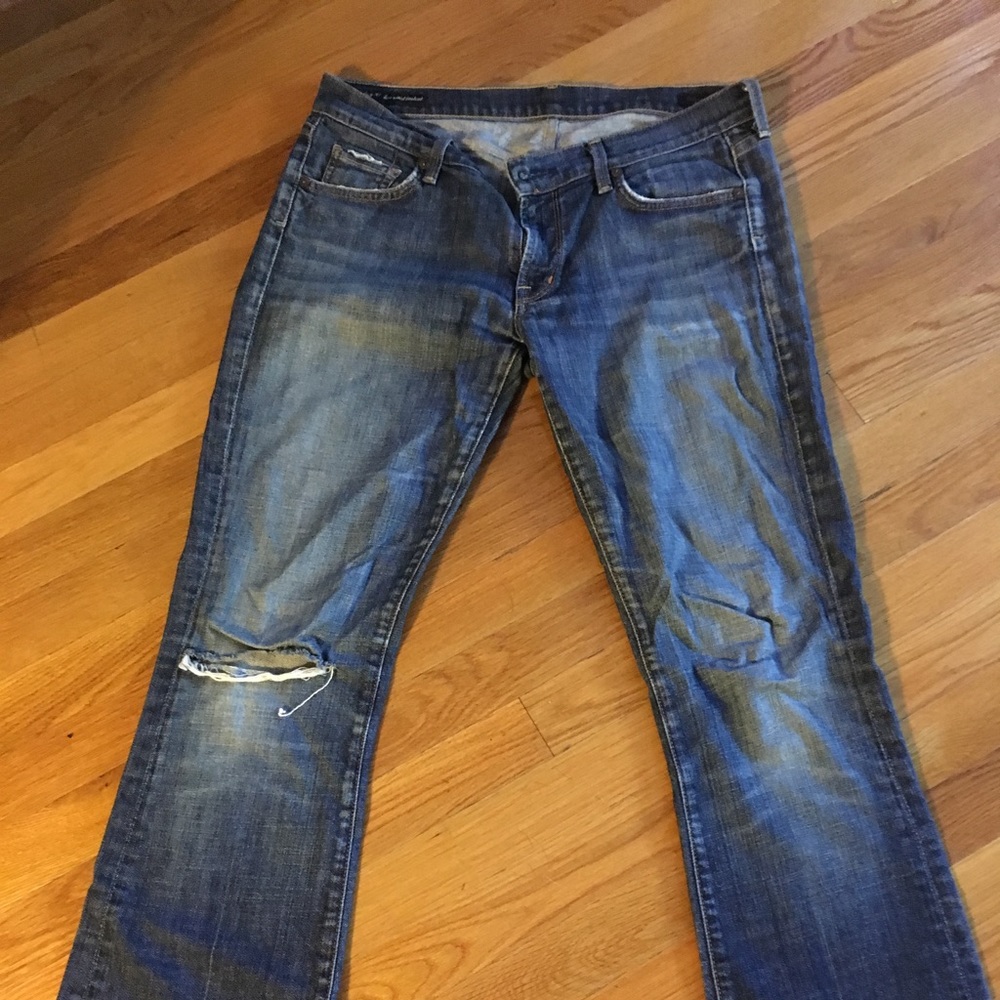 Kelly COH jeans. Rip on left knee. Size 30