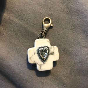 Silver/ivory charm