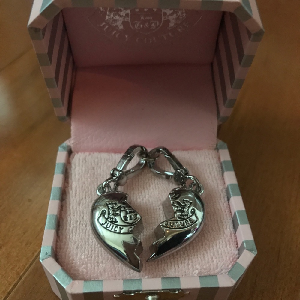 Juicy Couture BFF Broken Heart 💔 2 Charms