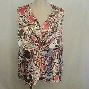 Lane Bryant Silky Satin Tank Top Blouse Cami 18