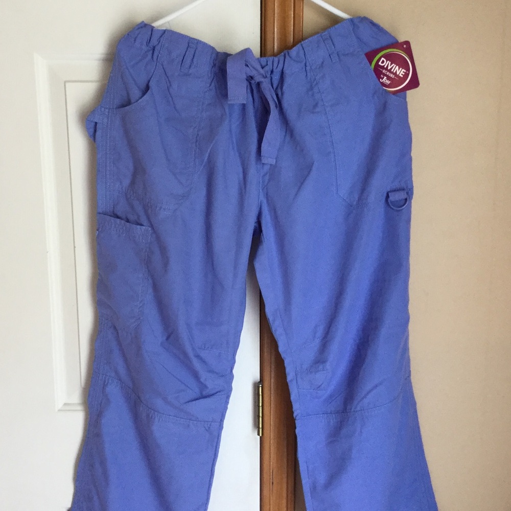 Nurse Scrub Pant, 6 pocket, Ceil Blue