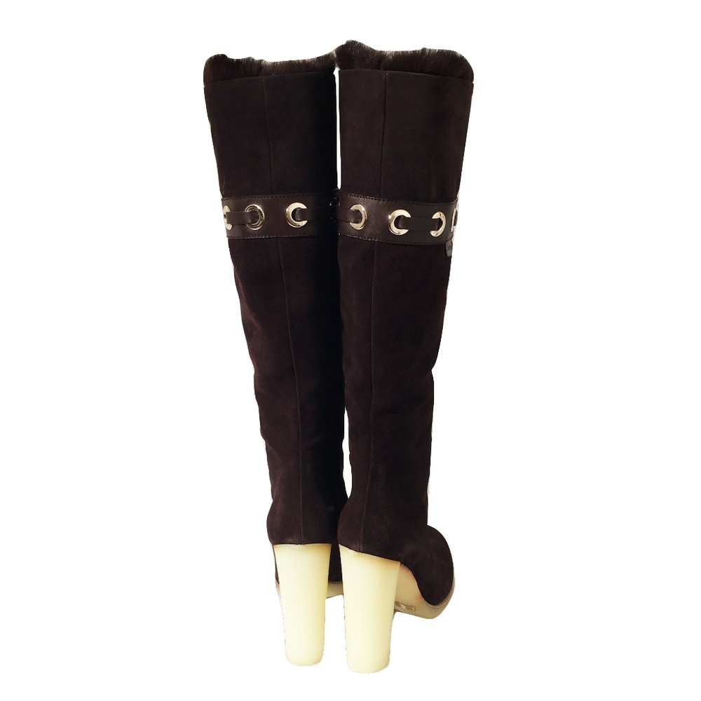 $2175 NEW RARE GUCCI MINK SUEDE BOOTS ~ Famous Ad - Picture 6 of 8