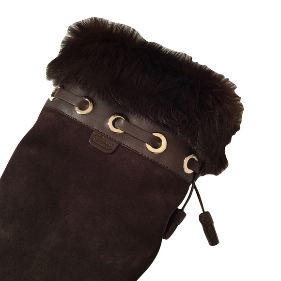 $2175 NEW RARE GUCCI MINK SUEDE BOOTS ~ Famous Ad - Picture 4 of 8