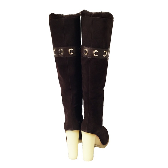 $2175 NEW RARE GUCCI MINK SUEDE BOOTS ~ Famous Ad - Picture 6 of 8