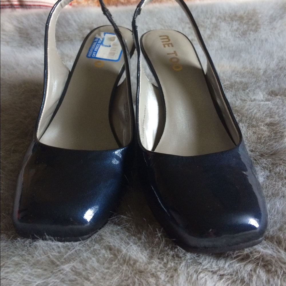 Navy blue dress shoes