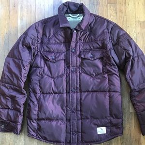 Neighborhood Puffer Jacket in Burgundy