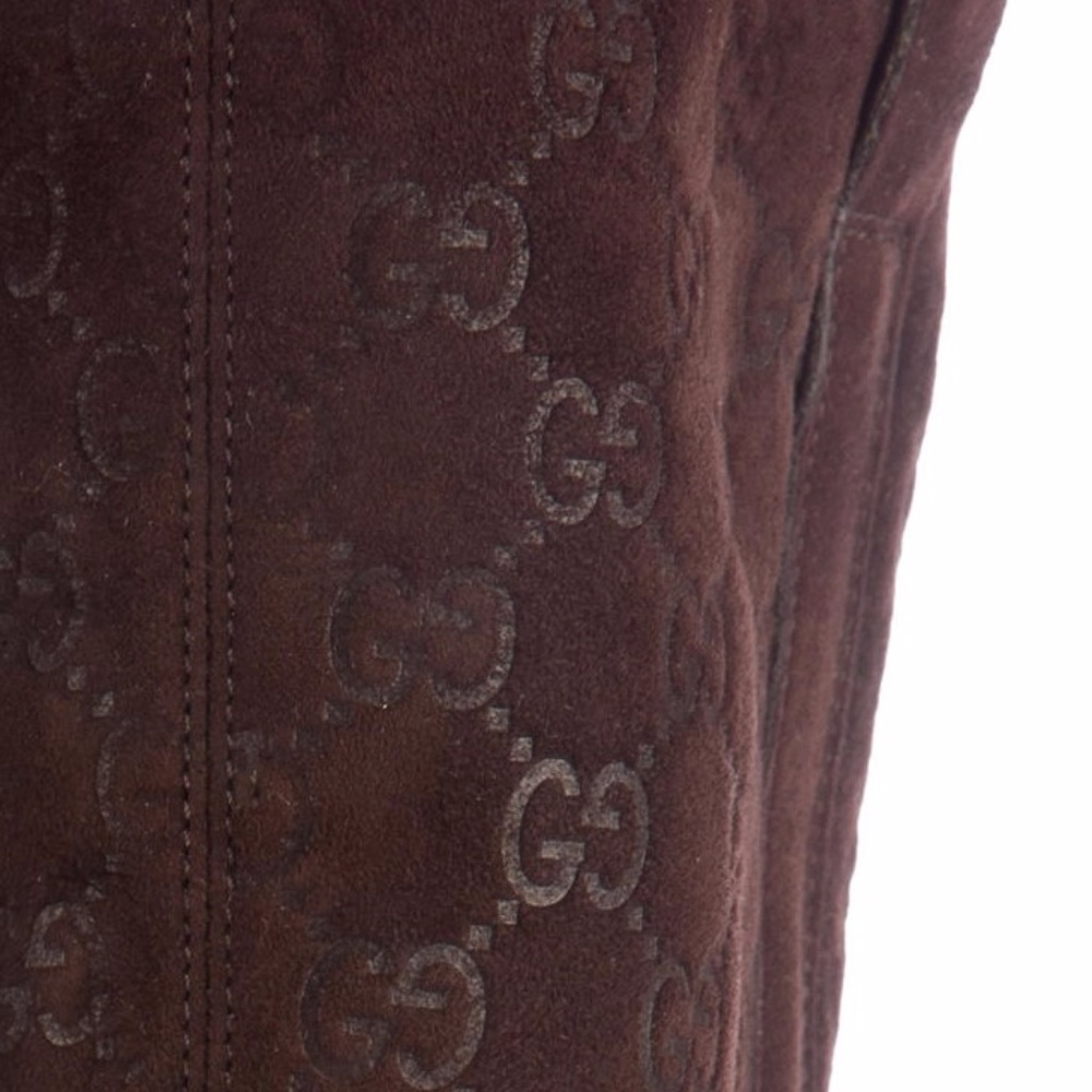 NEW RARE GUCCI GG SHEARLING BOOTS FAMOUS AD - Picture 6 of 8