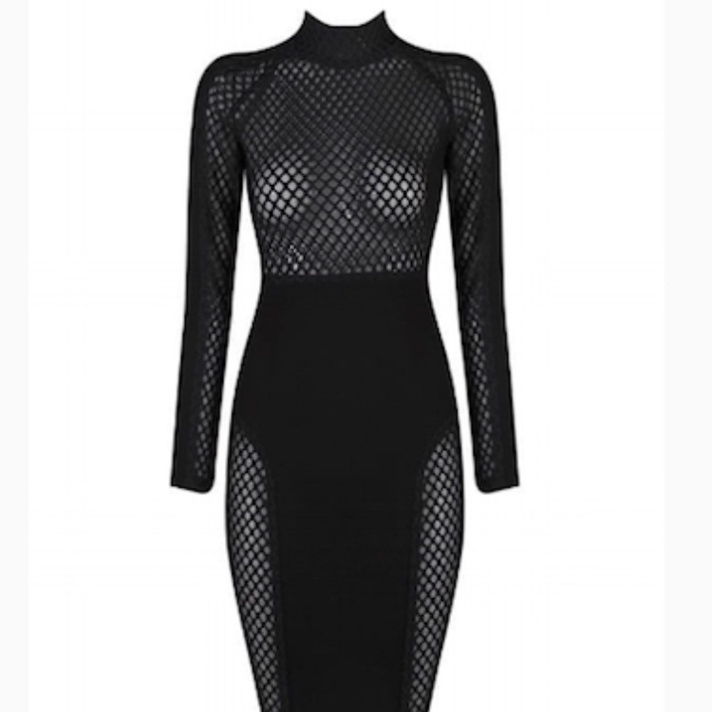 Little Black Net Dress (S)