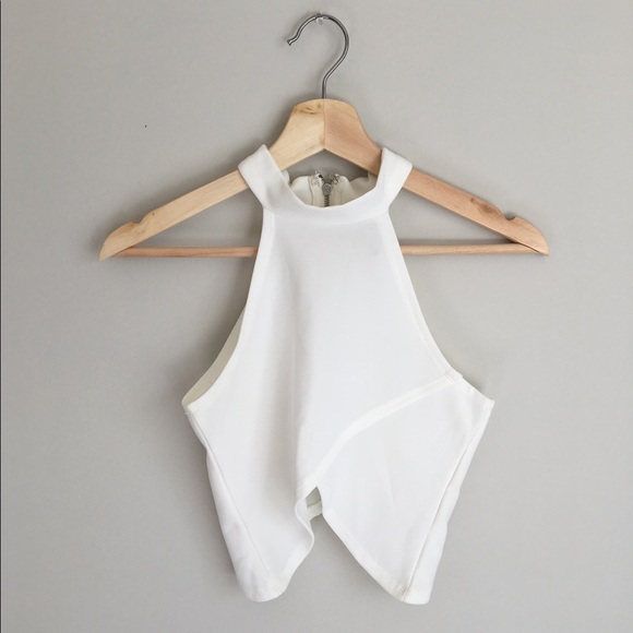 Showpo Tops - Showpo White Crop Top