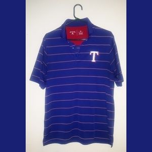 Antigua Texas Rangers Striped Polo