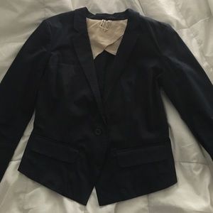 Free people navy one button blazer