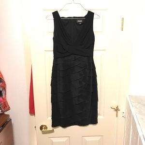 Stunning Black tiered cocktail dress