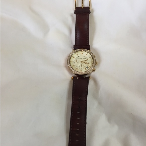 Michael Kors Brown Leather Quartz Fashion Watch