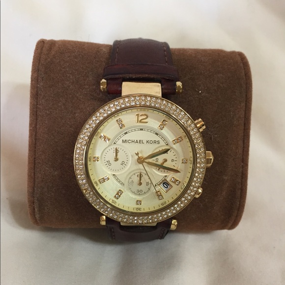 Michael Kors Brown Leather Quartz Fashion Watch main image 4
