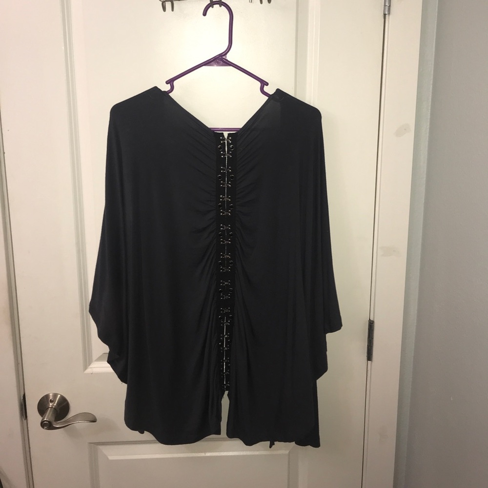 Jersey material cardigan